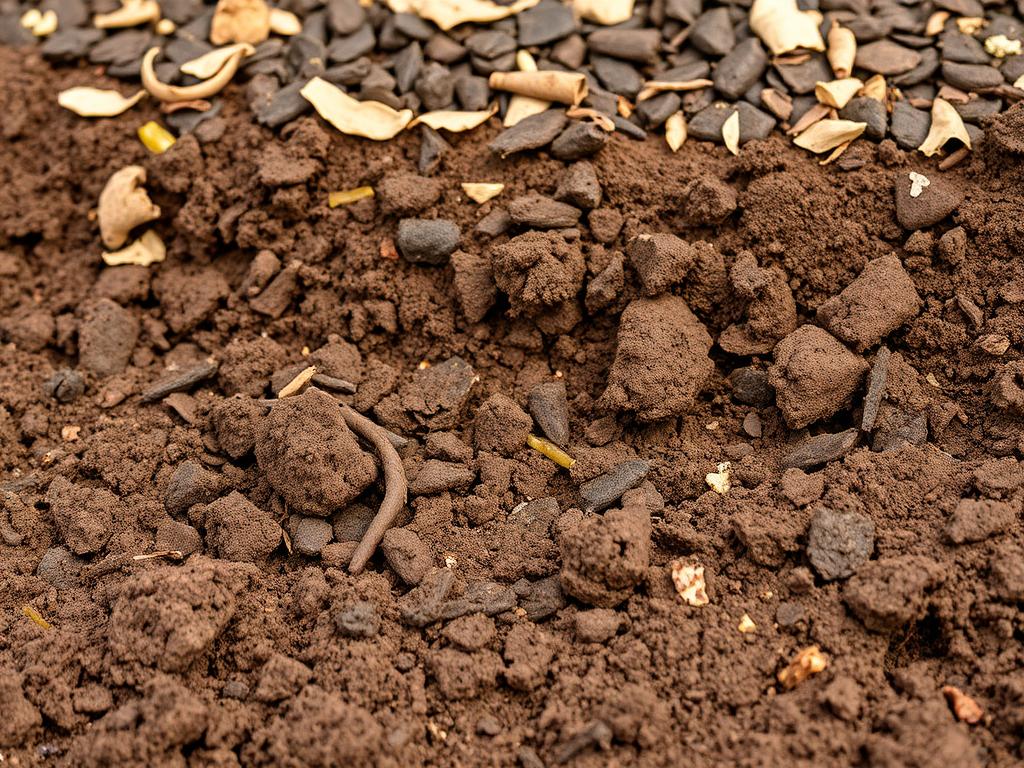 Close-up of well-prepared soil with mulch for Little Lime Hydrangea