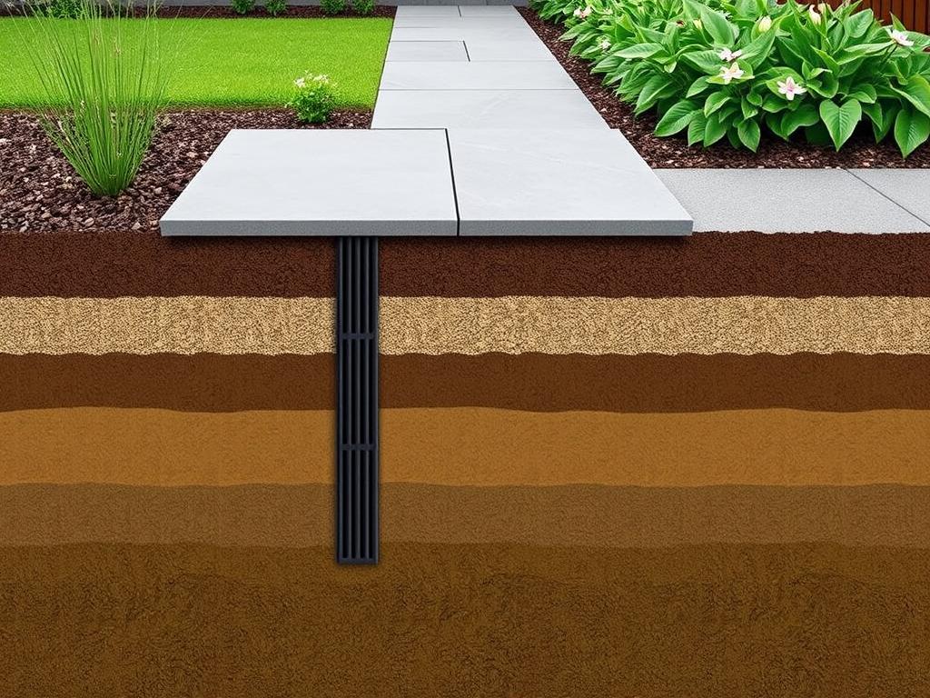 Drainage solutions in a modern UK garden