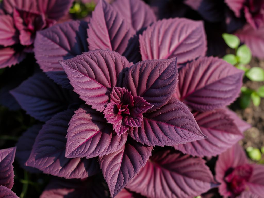 Heuchera 'Obsidian' with deep purple-black glossy leaves