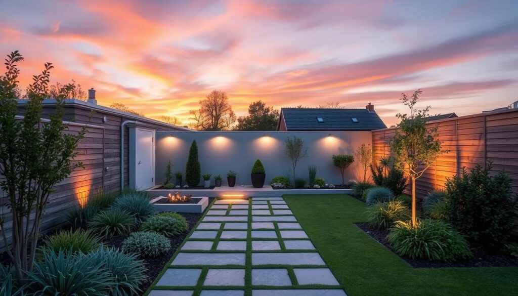 Modern garden with clean lines and functional elegance