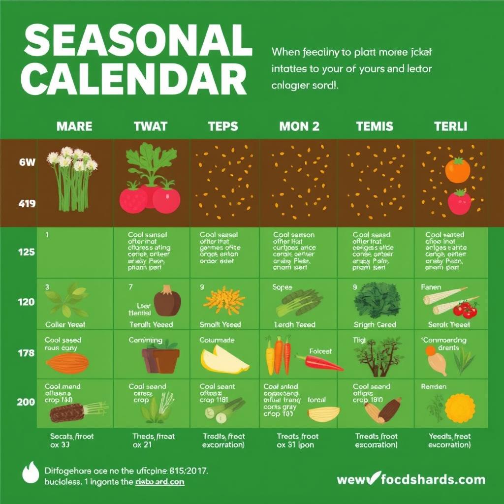 Seasonal planting calendar for beginners