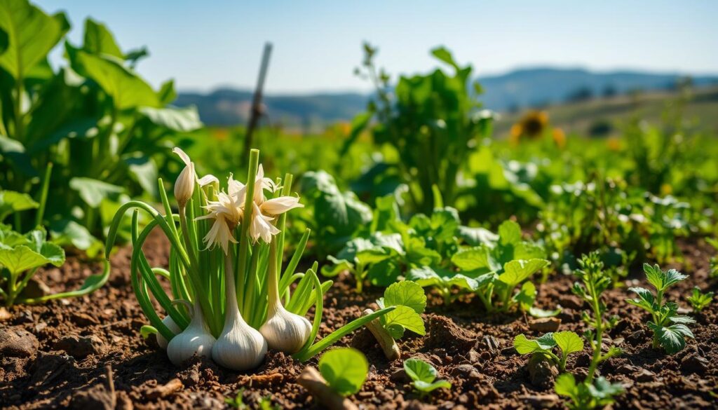 is garlic good for plants