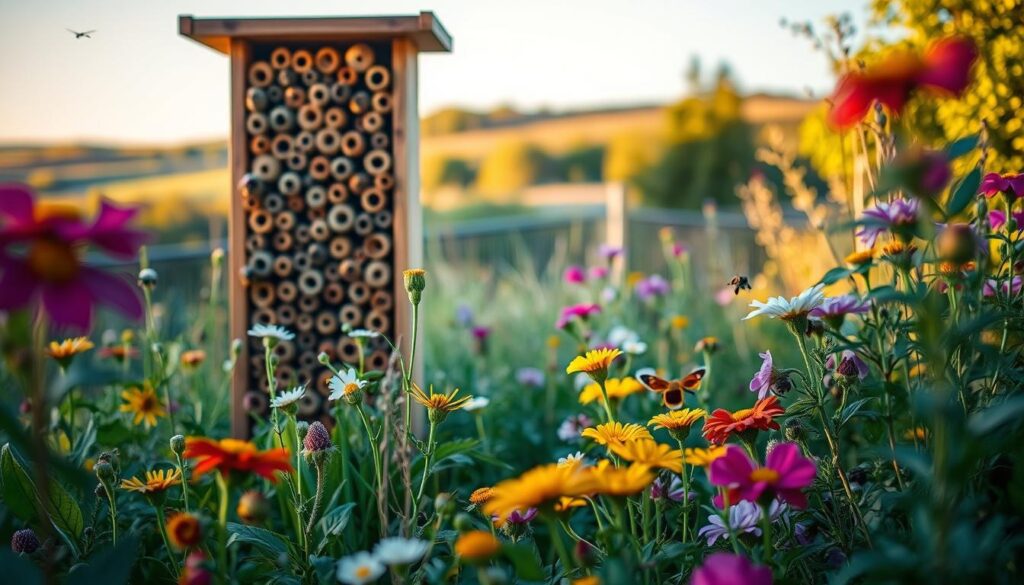 simple bee hotel pollinator